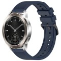 For Xiaomi Watch S3 22mm Textured Silicone Solid Color Watch Band(Midnight Blue)