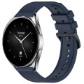 For Xiaomi Watch S2 22mm Textured Silicone Solid Color Watch Band(Midnight Blue)