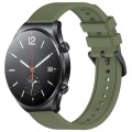 For Xiaomi MI Watch S1 22mm Textured Silicone Solid Color Watch Band(Green)