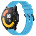 For Xiaomi Watch S1 Active 22mm Textured Silicone Solid Color Watch Band(Sky Blue)