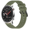 For Amazfit GTR 4 22mm Textured Silicone Solid Color Watch Band(Green)