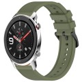 For Amazfit GTR 4 Pro 22mm Textured Silicone Solid Color Watch Band(Green)