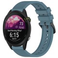 For Garmin Forerunner 255 Music 22mm Textured Silicone Solid Color Watch Band(Rock Cyan)