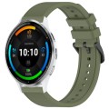 For Garmin Venu 3 22mm Textured Silicone Solid Color Watch Band(Green)