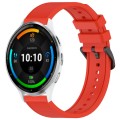 For Garmin Venu 3 22mm Textured Silicone Solid Color Watch Band(Red)