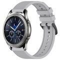 For Samsung Gear S3 Classic 22mm Textured Silicone Solid Color Watch Band(Grey)