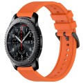 For Samsung Gear S3 Frontier 22mm Textured Silicone Solid Color Watch Band(Orange)