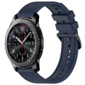 For Samsung Gear S3 Frontier 22mm Textured Silicone Solid Color Watch Band(Midnight Blue)