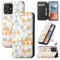 For ZTE Blade A73 5G CaseNeo Colorful Magnetic Leather Phone Case(Rhombus)
