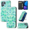 For Fairphone 5 CaseNeo Colorful Magnetic Leather Phone Case(Emeralds)