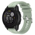 For Garmin Descent G1 Solar Solid Color Sports Silicone Watch Band(Peppermint Green)