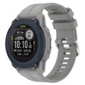 For Garmin Descent G1 Solar Solid Color Sports Silicone Watch Band(Grey)