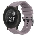 For Garmin Instinct 2 / Instinct Solid Color Black Buckle Silicone Quick Release Watch Band(Purple)