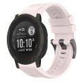 For Garmin Instinct 2 / Instinct Solid Color Black Buckle Silicone Quick Release Watch Band(Pink)