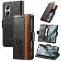 For ZTE Libero 5G IV CaseNeo Splicing Dual Magnetic Buckle Leather Phone Case(Black)