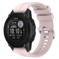 For Garmin Descent G1 Solar 22mm Solid Color Silicone Watch Band(Pink)