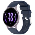 For Garmin Vivoactive 5 20mm Smooth Solid Color Silicone Watch Band(Midnight Blue)