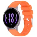 For Garmin Active 5 20mm Smooth Solid Color Silicone Watch Band(Orange)