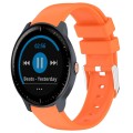For Garmin Vivoactive3 Music 20mm Smooth Solid Color Silicone Watch Band(Orange)