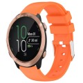 For Garmin Forerunner 645 Music 20mm Smooth Solid Color Silicone Watch Band(Orange)