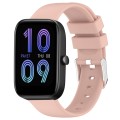 For Amazfit Bip 3 Pro 20mm Smooth Solid Color Silicone Watch Band(Pink)