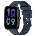 For Amazfit Bip 3 Pro 20mm Smooth Solid Color Silicone Watch Band(Midnight Blue)