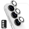 For Samsung Galaxy A55 ENKAY Hat-Prince 9H Rear Camera Lens Aluminium Alloy Tempered Glass Film(Silv