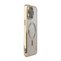 For iPhone 13 Pro Max ENKAY Hat-Prince Magnetic Glitter Plated Shockproof Phone Case with Lens Film(