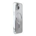 For iPhone 14 Plus ENKAY Hat-Prince Magnetic Glitter Plated Shockproof Phone Case with Lens Film(Sil