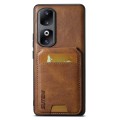 For Honor 80 Pro Suteni H02 Leather Wallet Stand Back Phone Case(Brown)