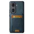 For Honor 60 Pro Suteni H02 Leather Wallet Stand Back Phone Case(Blue)