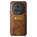 For Honor Magic6 Pro Suteni H02 Leather Wallet Stand Back Phone Case(Brown)
