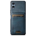 For Sony Xperia 5 V Suteni H02 Leather Wallet Stand Back Phone Case(Blue)
