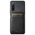 For Sony Xperia 10 V Suteni H02 Leather Wallet Stand Back Phone Case(Black)