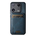 For Xiaomi 13 Suteni H02 Leather Wallet Stand Back Phone Case(Blue)
