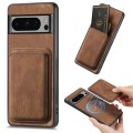 For Google Pixel 8 Pro Retro Leather Card Bag Magnetic Phone Case(Brown)