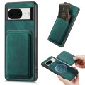 For Google Pixel 8 Retro Leather Card Bag Magnetic Phone Case(Green)