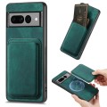 For Google Pixel 7 Pro Retro Leather Card Bag Magnetic Phone Case(Green)