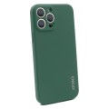For iPhone 15 Pro ENKAY Liquid Silicone Soft Shockproof Phone Case(Dark Green)