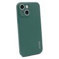 For iPhone 15 ENKAY Liquid Silicone Soft Shockproof Phone Case(Dark Green)