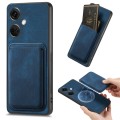 For OnePlus Nord CE3 Retro Leather Card Bag Magnetic Phone Case(Blue)