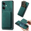 For OnePlus Nord CE3 Retro Leather Card Bag Magnetic Phone Case(Green)