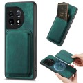 For OnePlus 11 Retro Leather Card Bag Magnetic Phone Case(Green)