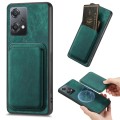 For OnePlus Nord CE2 Lite 5G Retro Leather Card Bag Magnetic Phone Case(Green)