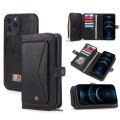 For iPhone 11 Pro Multi-functional Zipper Wallet Leather Phone Case(Black)