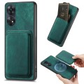 For OPPO Reno8 T 4G Retro Leather Card Bag Magnetic Phone Case(Green)