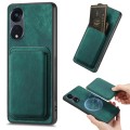For OPPO Reno8 T 5G Retro Leather Card Bag Magnetic Phone Case(Green)