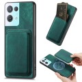 For OPPO Reno8 Pro 5G Retro Leather Card Bag Magnetic Phone Case(Green)