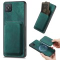 For OPPO A92S Retro Leather Card Bag Magnetic Phone Case(Green)