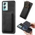 For OPPO A79 5G Retro Leather Card Bag Magnetic Phone Case(Black)